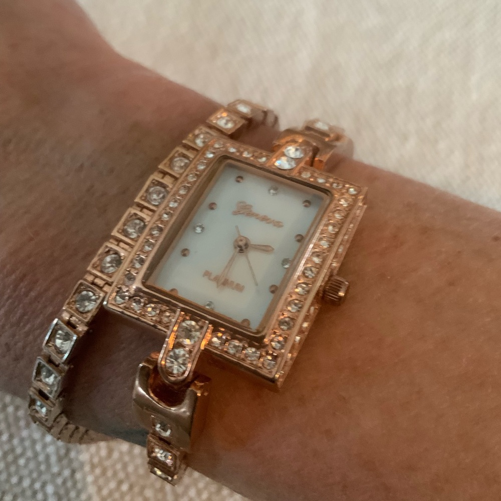 Rose Gold wrap watch by Geneva.
